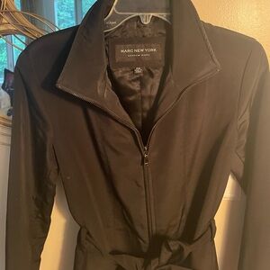 Marc New York - Andrew Marc - Black jacket with belt - PM - Excellent Condition
